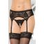 SoftLine 3319 Harisnyatartó nyitott tangával (fekete) M/L