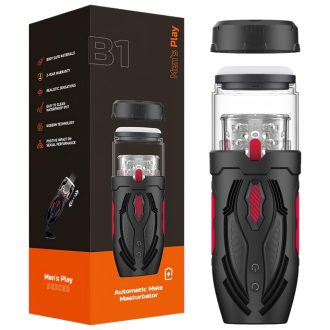 Men's Play - lökő forgó maszturbátor (fekete)