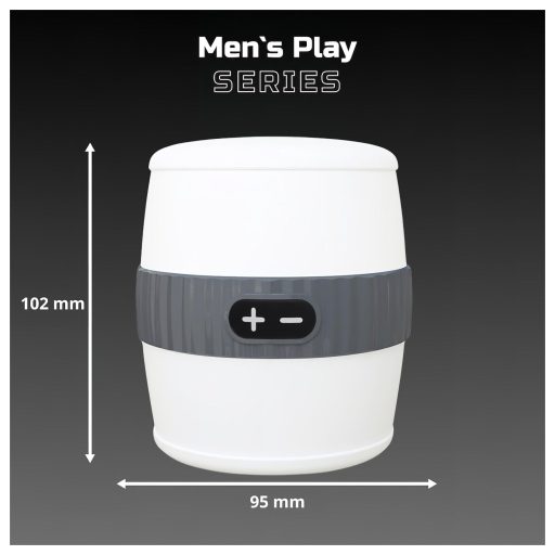 Erospace Men's Play - diszkrét vibrációs maszturbátor férfiaknak (fehér)