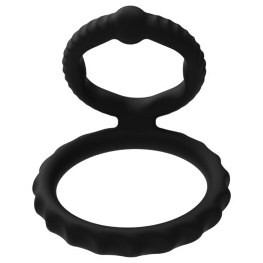 Men's Play - pénisz- és heregyűrű (fekete)