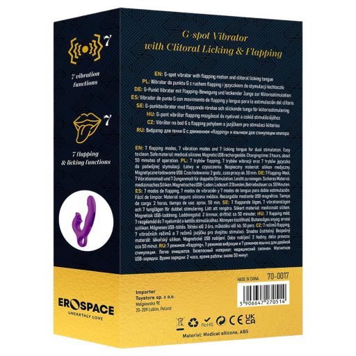 Sweet Play - nyaló, bólogató G-pont vibrátor (lila)