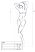 Passion BS064 - nyitott necc body (fekete) - S-L