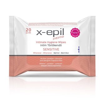 X-Epil Intimo Sensitive - intim törlő kendő (20db)