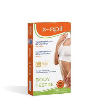 X-Epil - hipoallergén gélgyantacsíkok testre (12db)