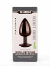 X-MEN Secret Shine Metal Butt Plug Gun Colour L X-MEN Secret Shine Metal Butt Plug Gun Colour L
