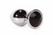 X-MEN Secret Shade - Fém anál plug - S - 7,1cm (Ezüst-Fekete)