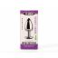 X-MEN Secret Shine Metal Butt Plug Black M - Fém anál plug - M - 8,2cm (Ezüst-Fekete)