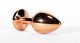 X-MEN Secret Shade - Fém anál plug M - 8,2cm (Arany színű-Rózsaszín)