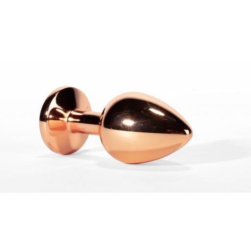 X-MEN Secret Shade - Fém anál plug L - 9,5cm (Arany színű-Rózsaszín)