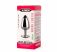X-MEN Secret Shade - Fém anál plug - S- 7,1cm (Ezüst-Piros)