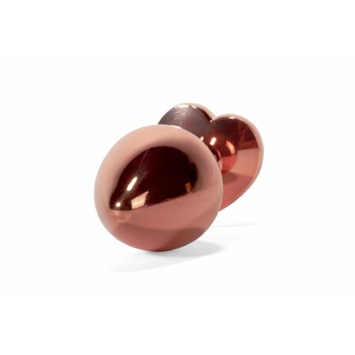 X-MEN Secret Shine Metal Butt Plug Rose Gold Heart L