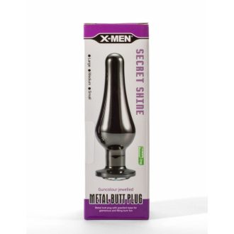 X-Men Secret Shine Gun Colour Jewelled Metal Butt Plug S