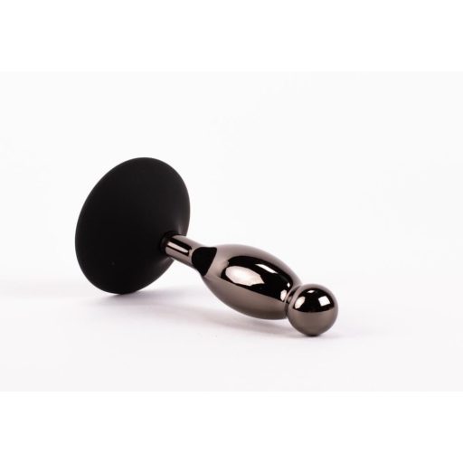 X-MEN Secret Shine Booty Call S VI - Fekete színű anál dildó tapadókoronggal 12 cm - S