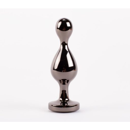 X-MEN Secret Shine Booty Call L III - Fém anál plug L - 13 cm (Fekete)