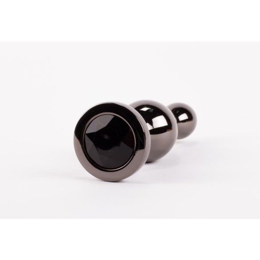 X-MEN Secret Shine Booty Call L III - Fém anál plug L - 13 cm (Fekete)
