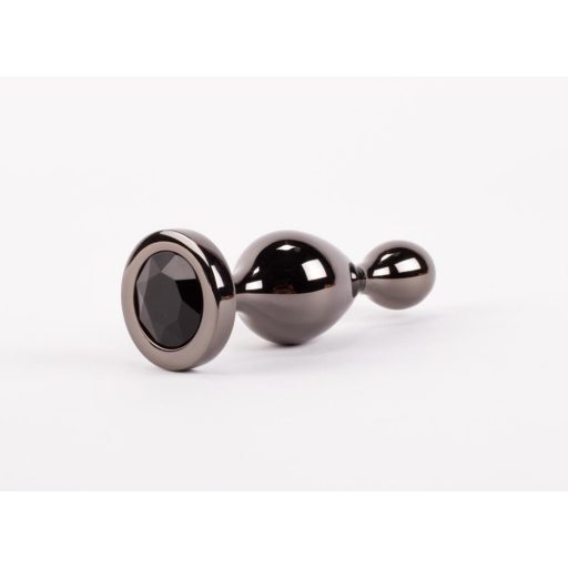 X-MEN Secret Shine Booty Call L III - Fém anál plug L - 13 cm (Fekete)