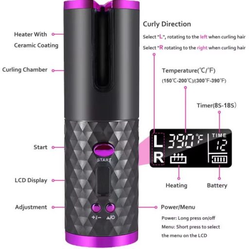 / CAC - akkus hajgöndörítő szett (fehér)