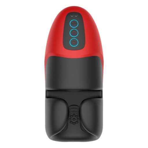 Lena - rezgő-szorító maszturbátor (piros)