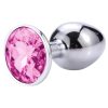 Desirel Pink Jewel L - anál plug (ezüst-pink) Desirel Pink Jewel L - anál plug (ezüst-pink)