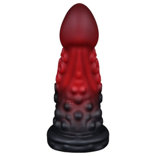 OgazR - polipkar dildó - 19 cm (piros)