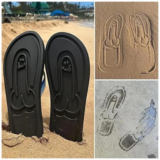 Flip-flop papucs - fütyi talppal - fekete (44/45)