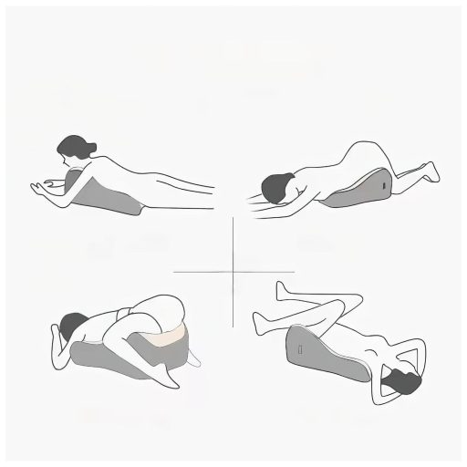 Magic Pillow - Memóriahabos párna dildótartóval (szürke)