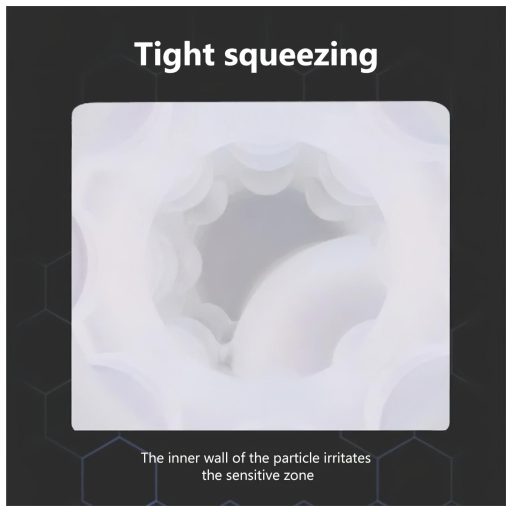 Lonely - szívó, melegítő maszturbátor hangeffektussal (fehér)