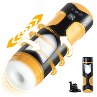 Lonely - lökő, forgó maszturbátor (fekete)