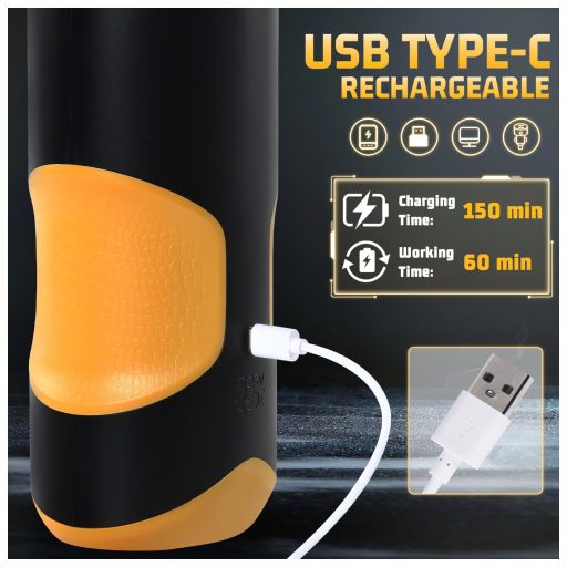 Lonely - lökő, forgó maszturbátor (fekete)