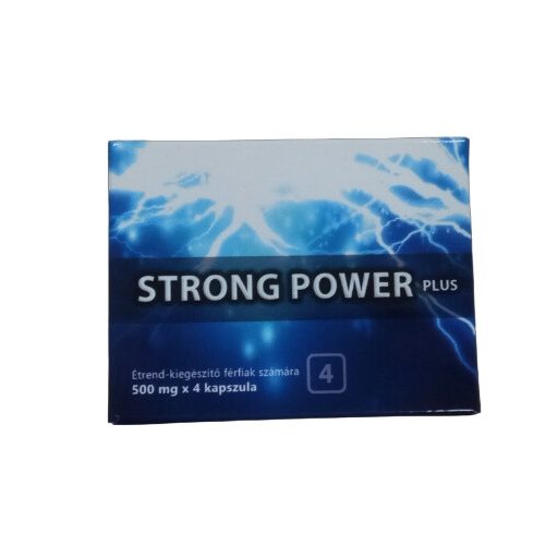 Strong Power Plus - étrend kiegészítő kapszula férfiaknak (4db)