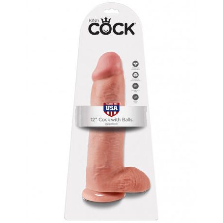 King Cock 12" Cock with Balls