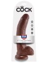 Pipedream King Cock 9 inch - Letapasztható élethű dildó herékkel (Barna) Pipedream King Cock 9 inch - Letapasztható élethű dildó herékkel (Barna)