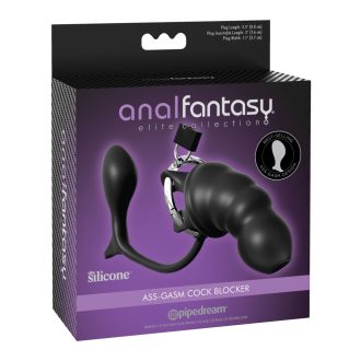   Pipedream Anal Fantasy Elite - anál plug és péniszketrec (fekete)