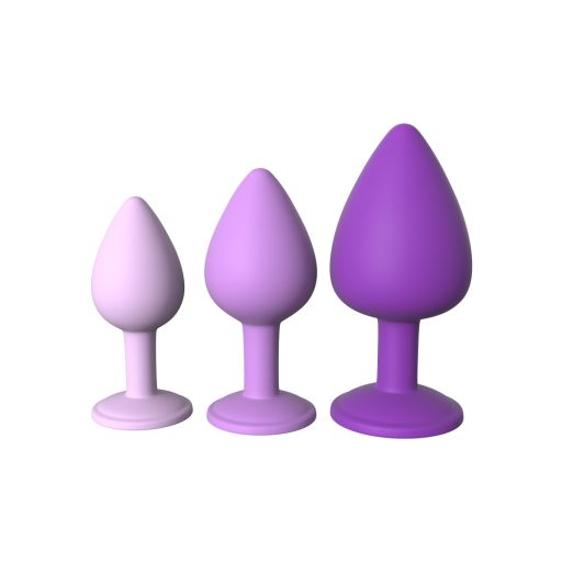 Pipedream Fantasy For Her Her Little Gems Trainer Set - Vízálló anál dildó szett - 7,2cm/8,1cm/9,6cm (lila)