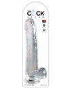 / King Cock Clear 11 - herés dildó (átlátszó) / King Cock Clear 11 - herés dildó (átlátszó)