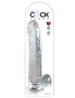 / King Cock Clear 11 - herés dildó (átlátszó)