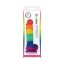 Colours Pride Edition 5 inch Dildo Rainbow - Szilikon letapasztható - herés - élethű dildó - 17,5 cm (Színes - szivárvány színű)