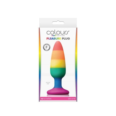 Colours - Pride Edition - Pleasure Plug - Közepes (M-es) anál plug (Szivárvány színű)