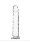 Addiction Crystal - tapadókorongos dildó (átlátszó) - 18cm Addiction Crystal - tapadókorongos dildó (átlátszó) - 18cm