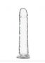 Addiction Crystal - talpas dildó (áttetsző) - 18cm