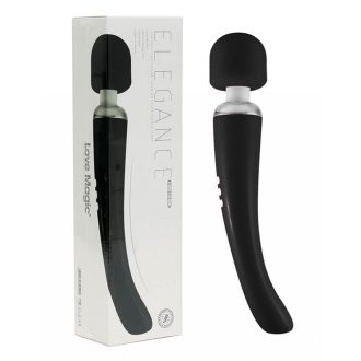   Love Magic Elegance Wand - akkus, masszírozó vibrátor (fekete)