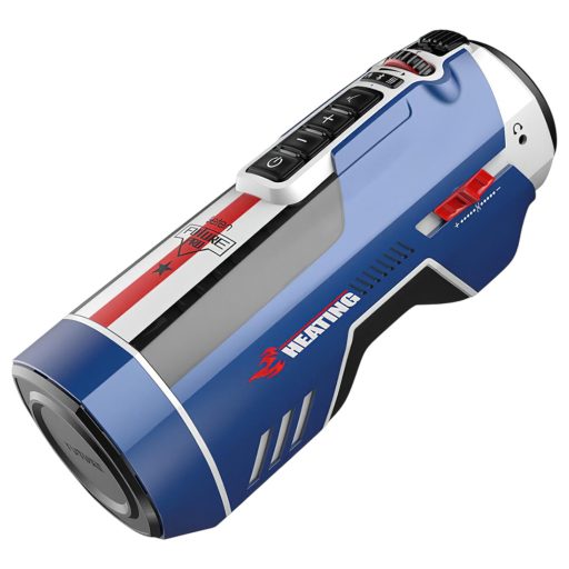 Leten SM Future Pro - hálózati lökő, nyögő, szorító, melegítő maszturbátor (kék)