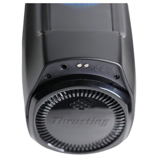 Leten SM320 - nyögő, lökő, melegítő maszturbátor (fekete)