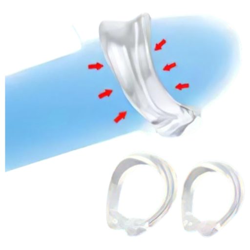 Szilikon makkgyűrű - ejakuláció késleltetéshez (átlátszó)