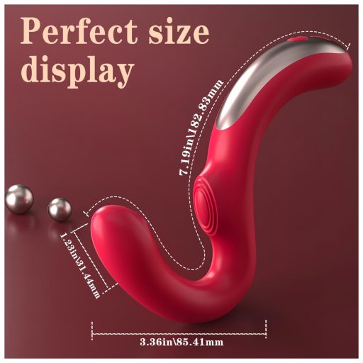 SEX HD Genie - G-pont és csiklóvibrátor (piros)