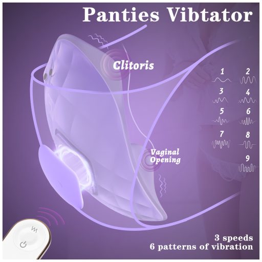 Sex HD - hordható bugyivibrátor távirányítóval (lila)