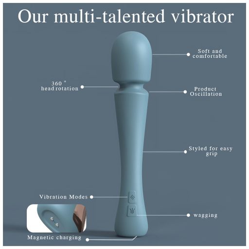 SEX HD Dancer - masszírozó vibrátor (türkiz)