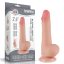 Lovetoy Sliding-Skin - tapadókorongos kétrétegű dildó - 19,5cm (natúr)