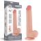 Lovetoy 9 inch - Realisztikus hajlékony hosszú letapaszható dildó - dupla bőrrétegű - 22cm (Bőrszínű)
