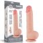 Lovetoy 9.5'' Sliding Skin Dual Layer Dong Flesh - Élethű kétrétegű dildó csúszó bőrrel - 24 cm